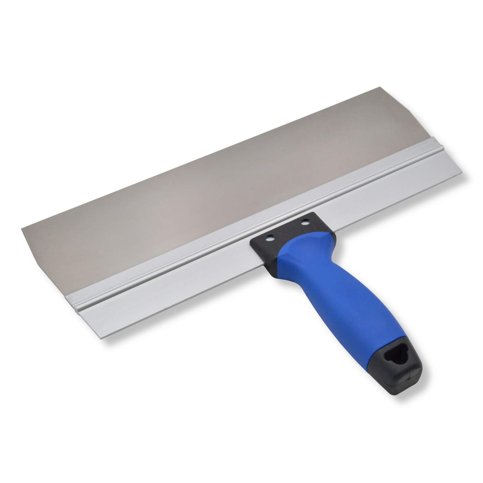 DEWEPRO Lot de 2 Spatules Larges 350 x 95 mm en Acier Inoxydable – Antirouille et Résistantes aux Acides – Poignée Soft 2K avec Support Aluminium – Spatules pour Placo, Rénovation et Finitions