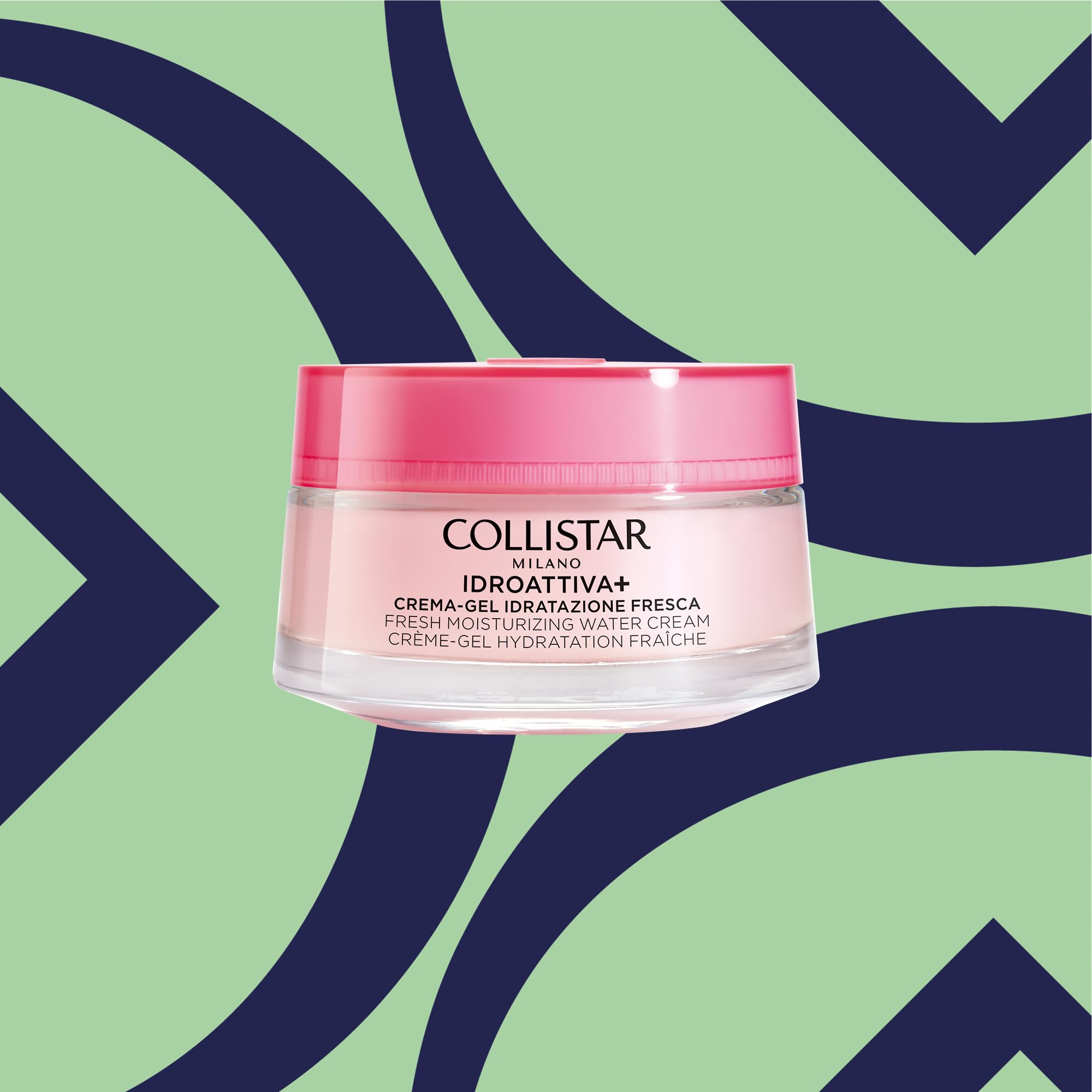 Collistar Crema Viso Idroattiva+, Crema-Gel Idratazione Fresca, Idratazione 100H,Texture Leggera in Gel, Ideale per Pelli da Normali a Miste, 50 ml