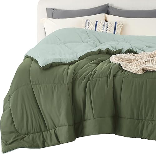 Bedsure - Edredón acolchado, con listones para usarse como relleno, lavable a máquina, para todas las estaciones, para mujer, 90 x 102 pulgadas,