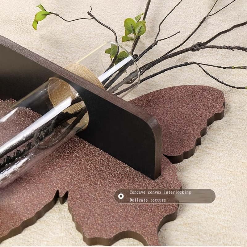3D Wandkunst mit warmem LED-Licht Sandstein Grün Pflanze Deko Wandbild für Wohnzimmer Schlafzimmer 100x50cm