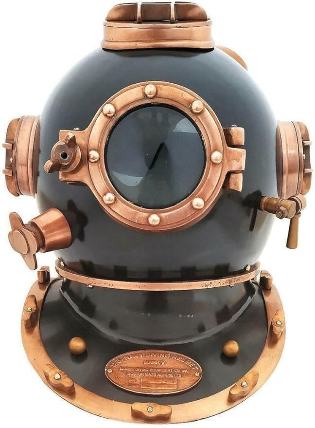 Classic Metal Diving Helmet Replica, Decorative Showpiece