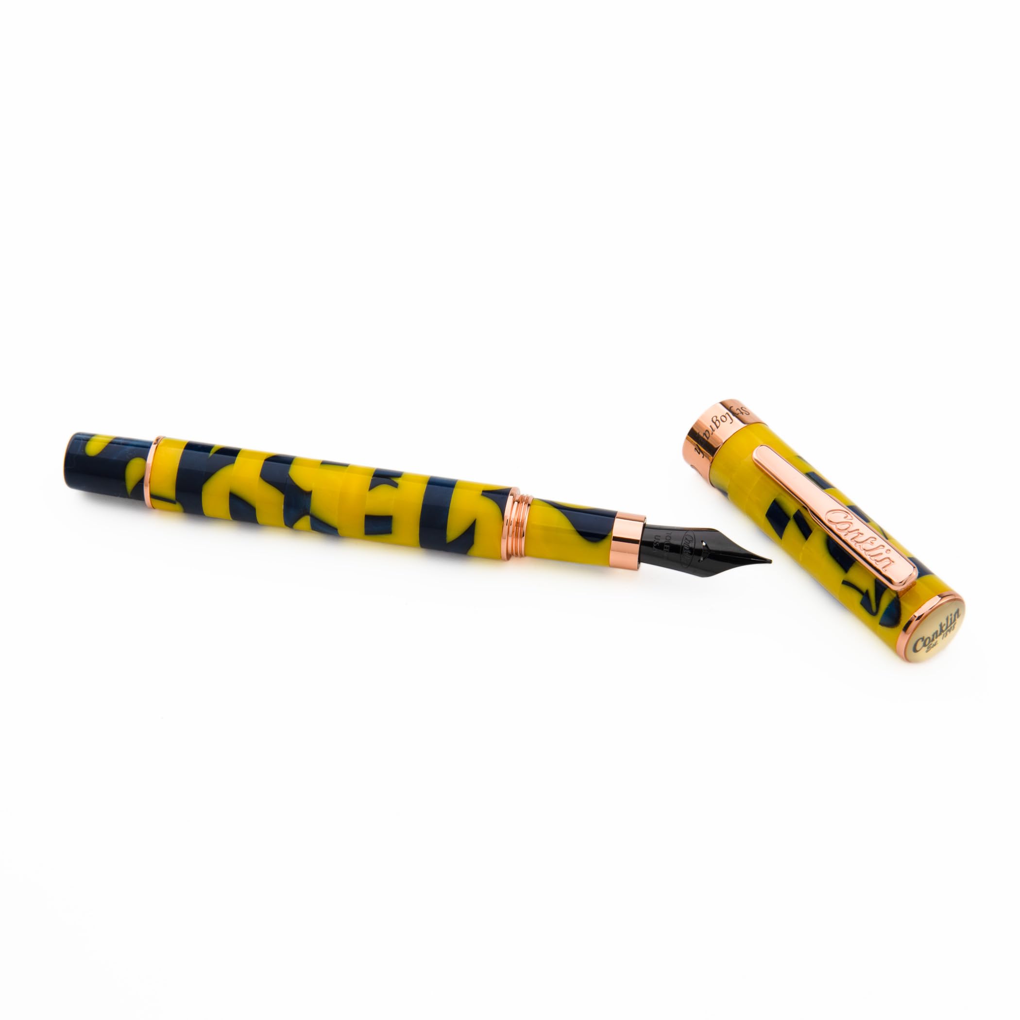 Conklin Stylograph Mosaic Pluma estilográfica Amarillo/Azul- F