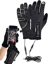 aquecidas para homens - carregamento USB para inverno,dissipador calor destacáveis, ciclismo ao ar livre, ponta dedo para telas sensíveis ao toque presentes para mulheres e Pologmase
