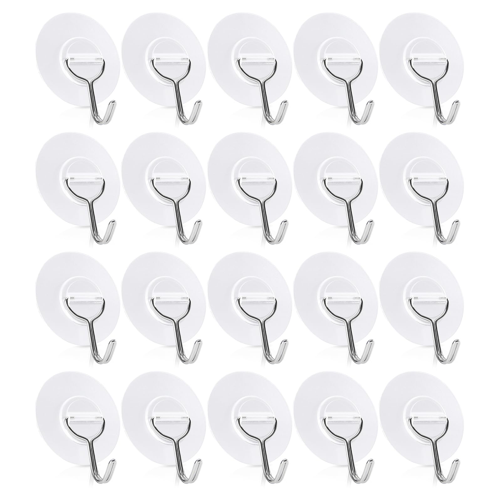 Tsophreniq Of 20 Practical Adhesive Wall Hanger Strong Coat Hat Hanger Multipurpose Adhesive Practical Wall Hook