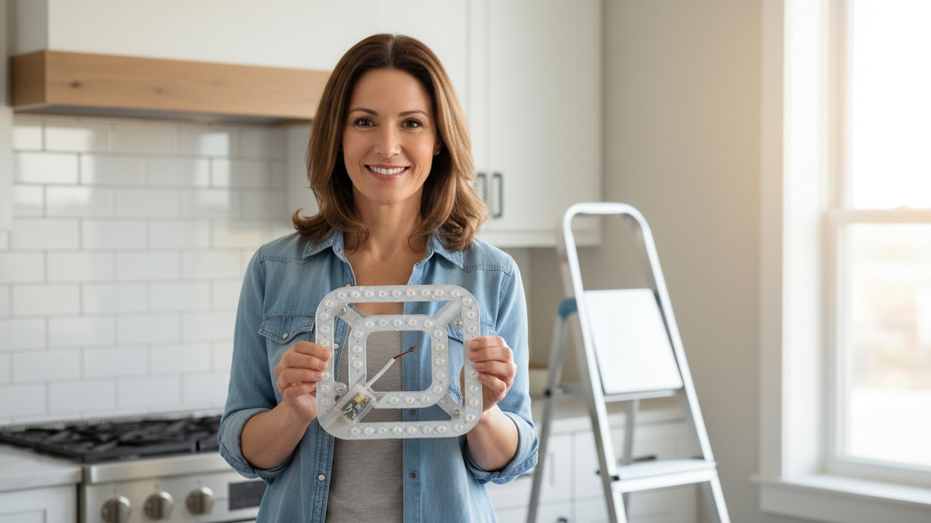 Panel de luz LED de repuesto para luces de ventilador y techos empotrados, 3000 K, 4000 K, 6000 K, luz blanca ajustable
