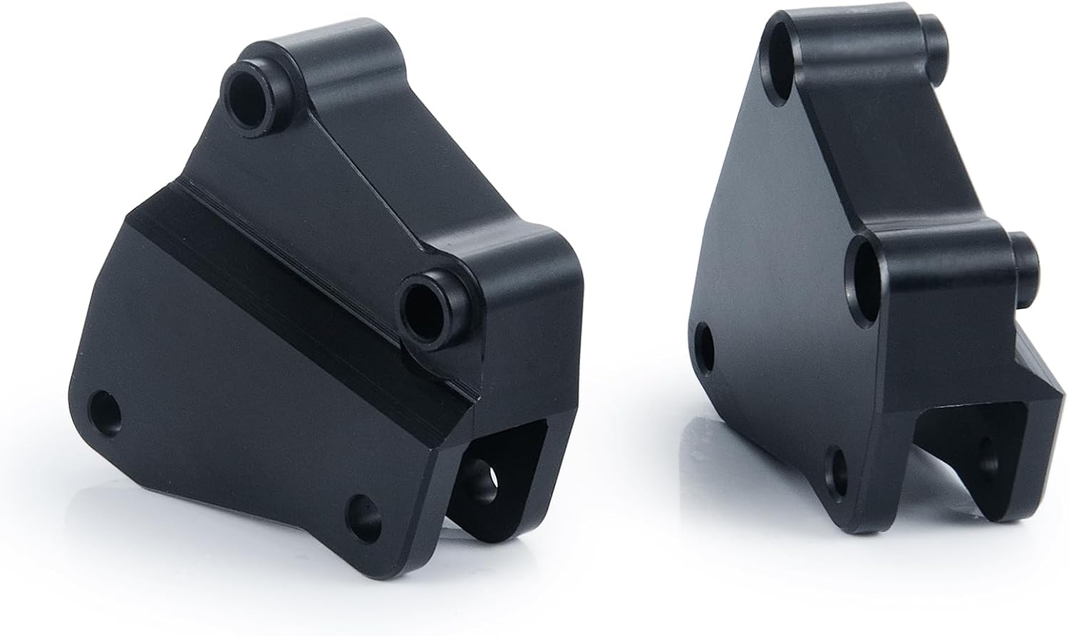 2PCS Aluminum Front Upper Shock Tower Mount for Axial RBX10 Ryft AXI03005 1/10 RC Crawler Car Upgrade Replacement Parts, Black