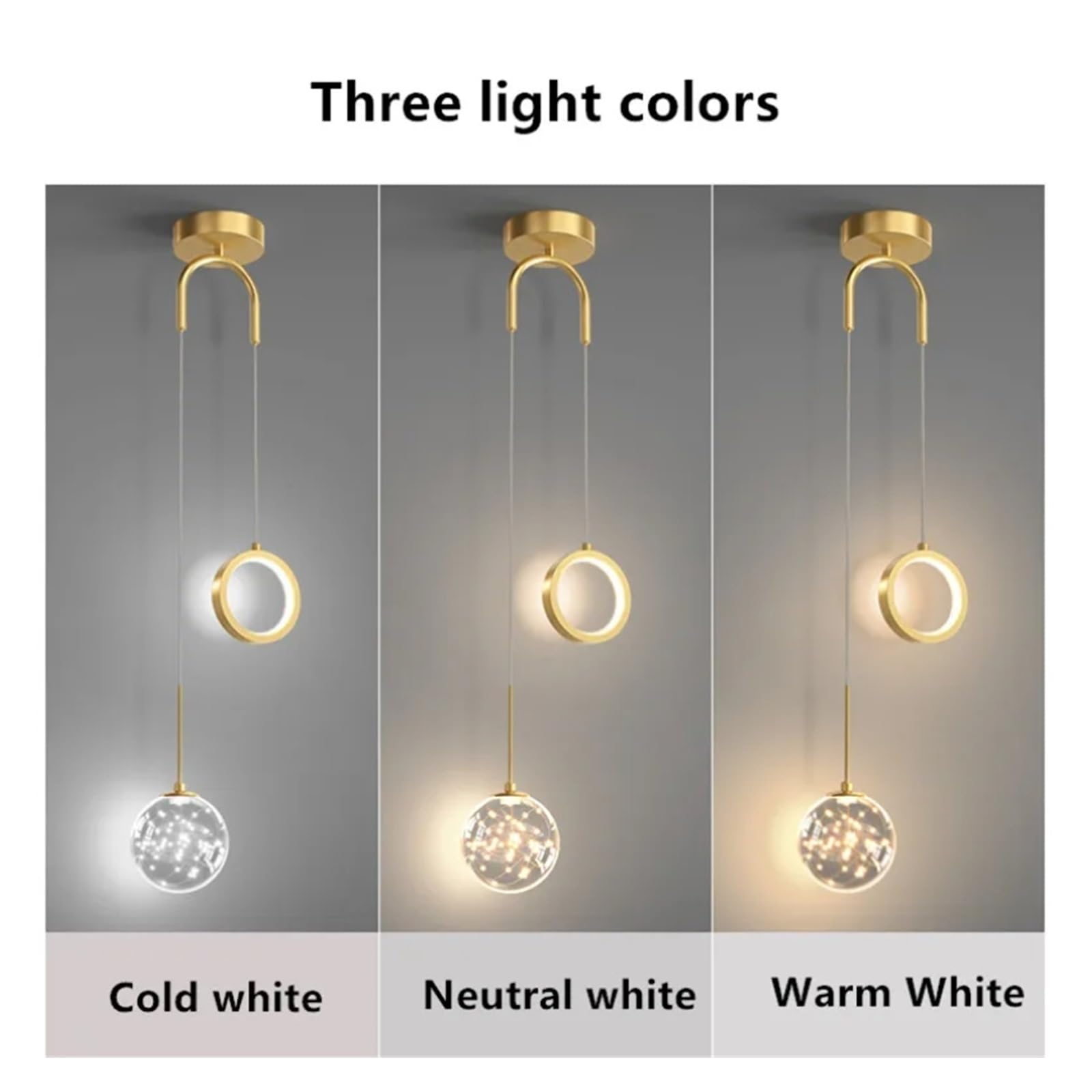 VAUNDY Bedside Chandelier Modern Minimalist - Starry - Art Lamps 