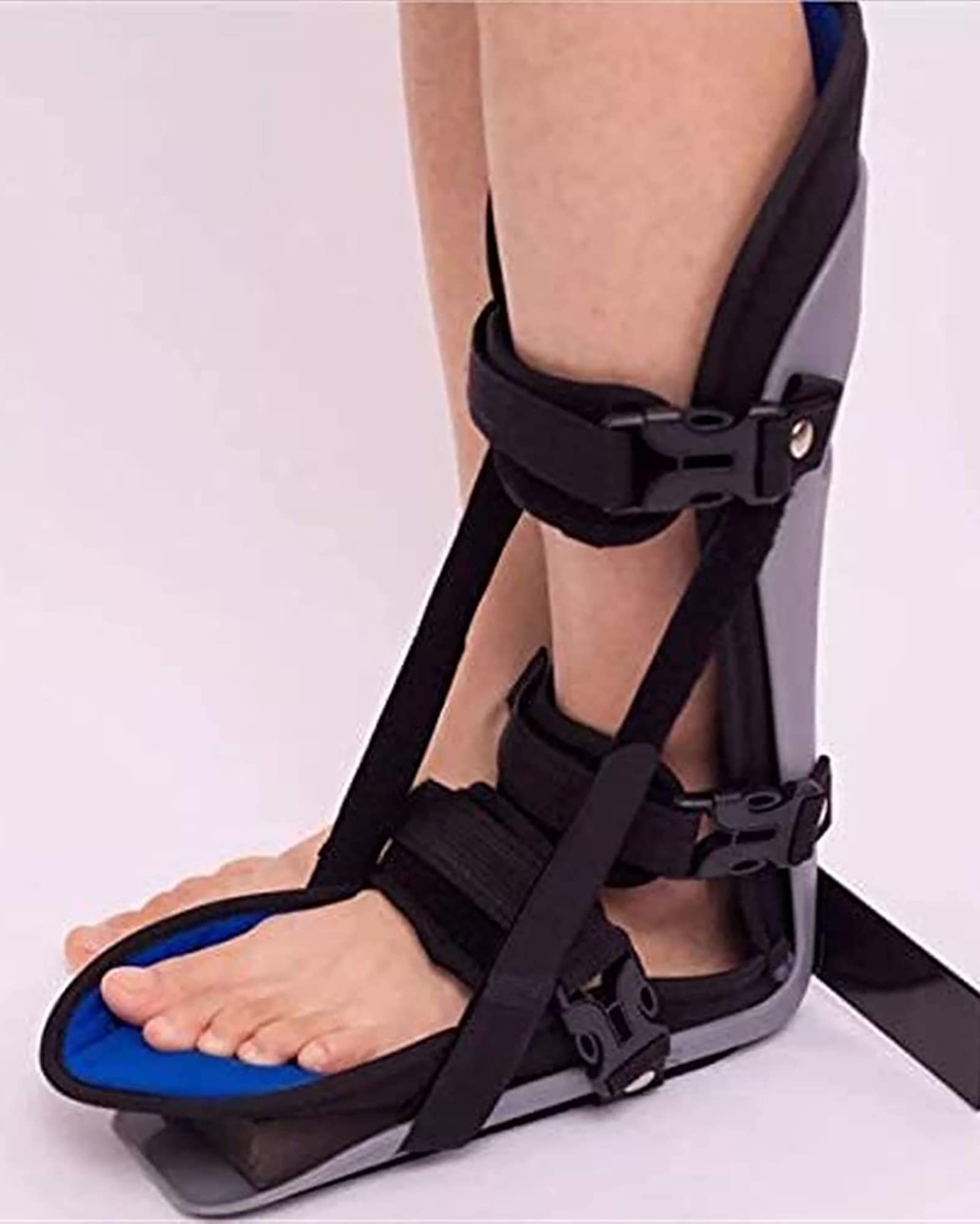 Estabilizador de ortesis para fascitis plantar, soporte nocturno para estiramiento, férula para dormir, para aliviar el dolor, M (L)
