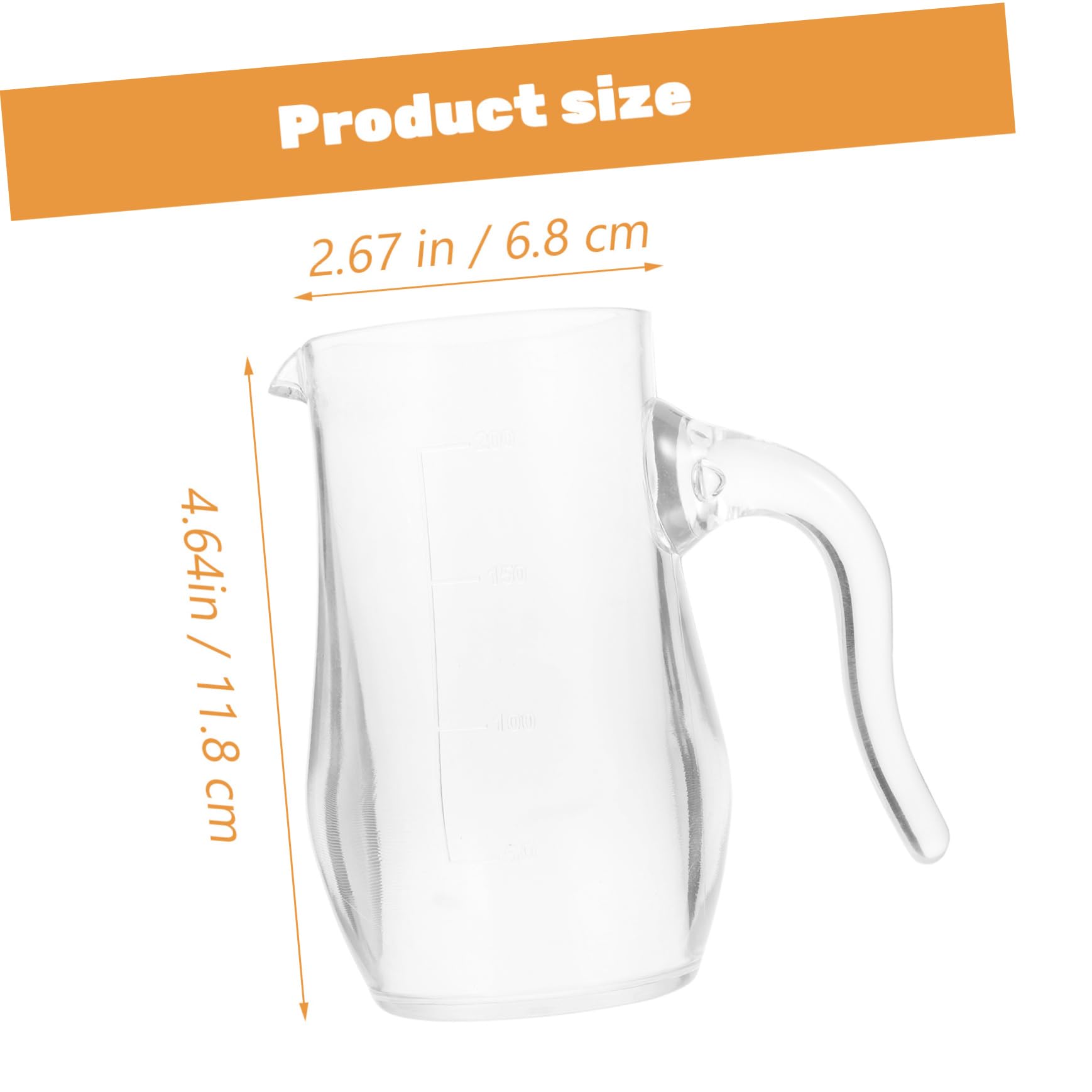 NAMOARLY Stylish 200ml Acrylic Wine Decanter Handle Red/white Whisky Dispenser Easy to Clean Divider Addition to Your Kitchenware Collection