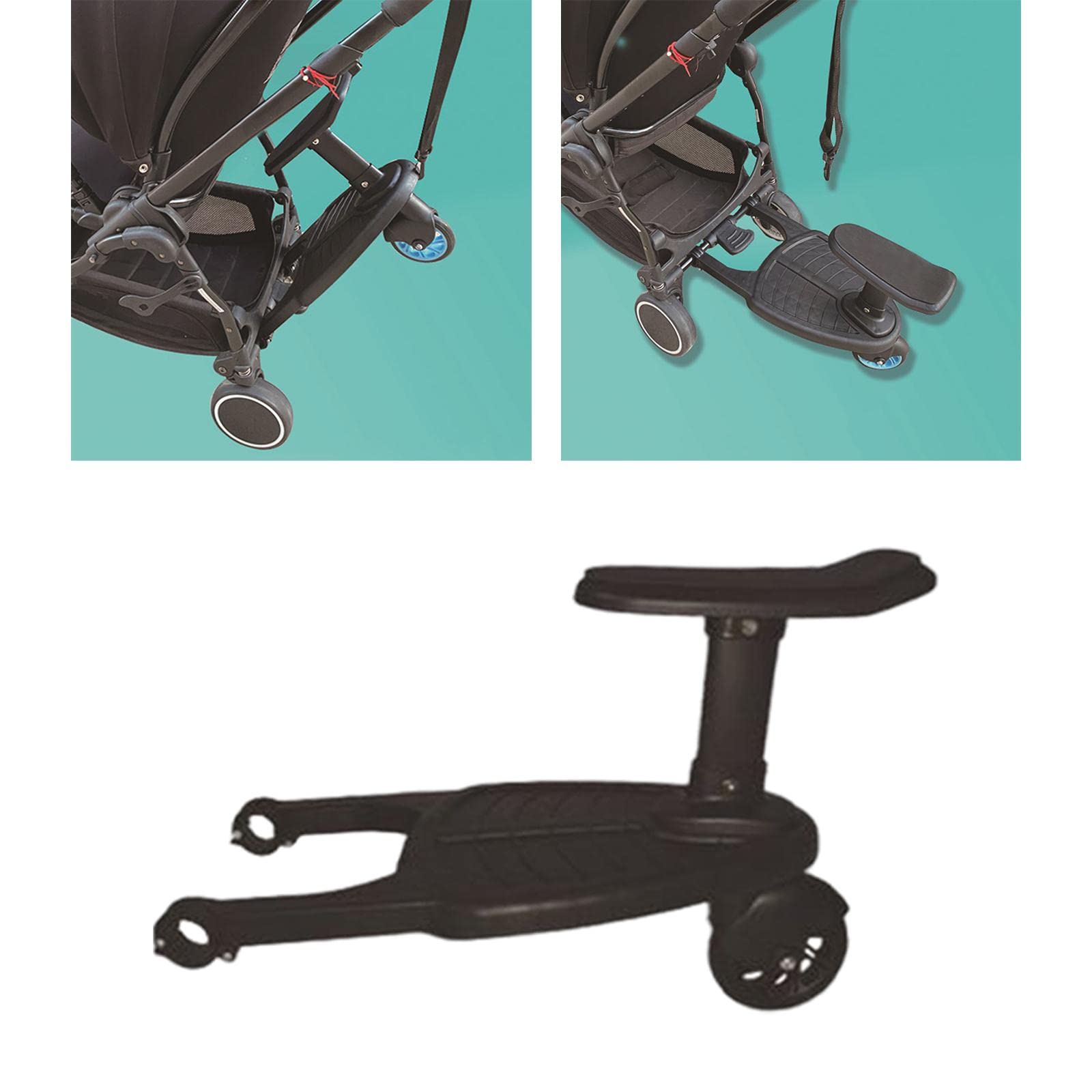 Pannello Bambino Inclinazione Regolabile | pedale regolabile, adattabile, passeggio sicuro, facile installazione