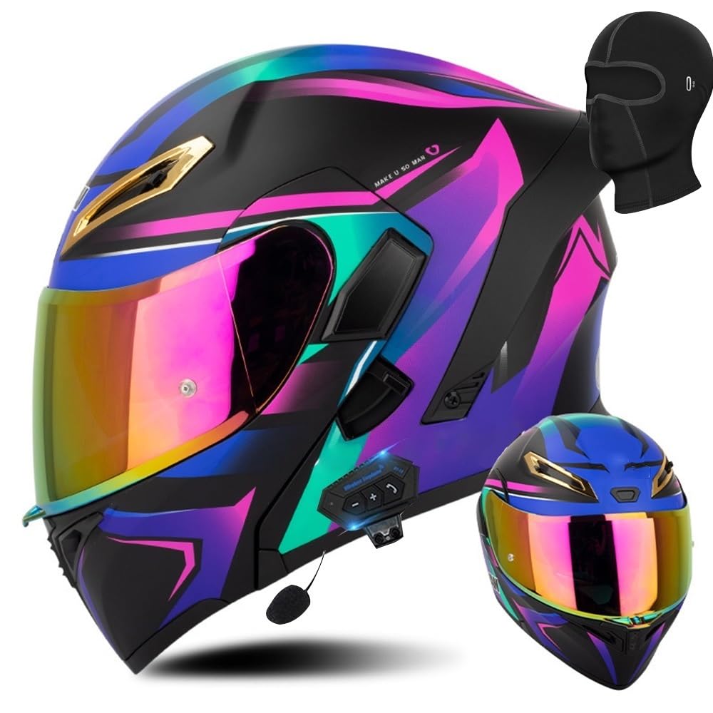 Unisex Adult Flip-Up Motorcycle Helmet