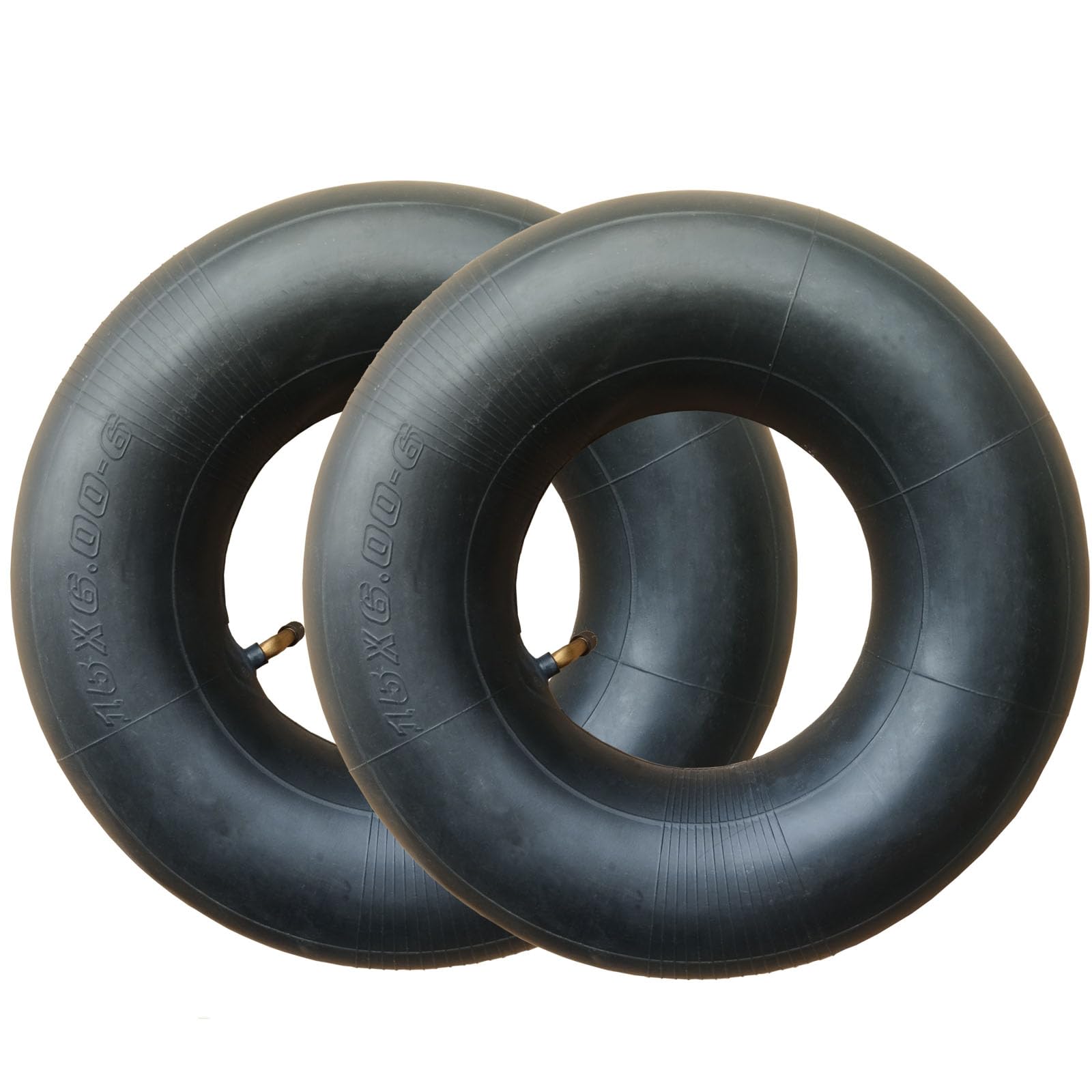 Pack of 2 15 x 6.00-6 Inner Tube with TR87 Bent Valve Stem Replacement Heavy-duty TyreTubes for Lawn Mowers,Tractors,Wheelbarrows,Go-Karts,ATV,Garden Utility Equipent