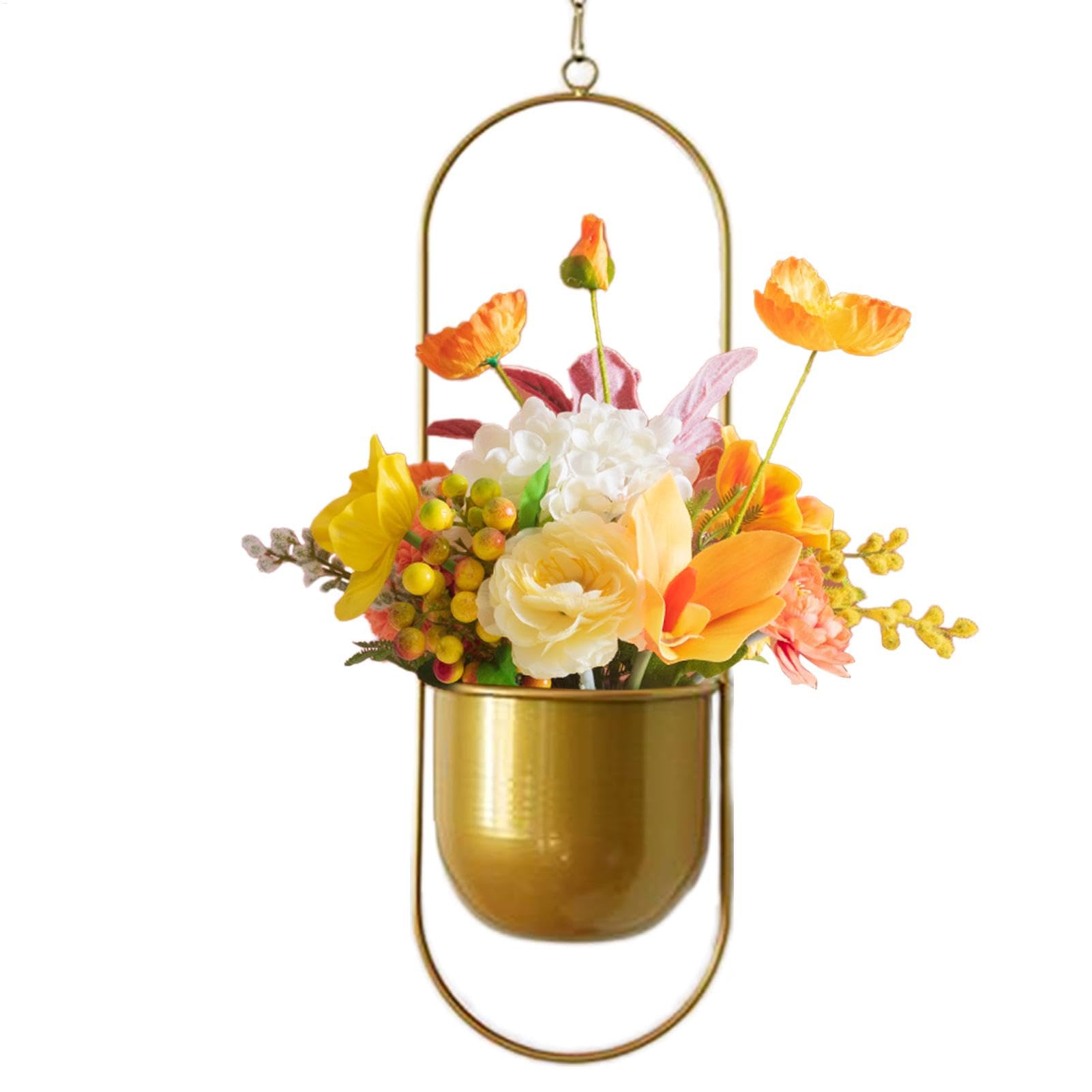 Pot suspendu pour d'intérieur et salon moderne avec chlorophytum