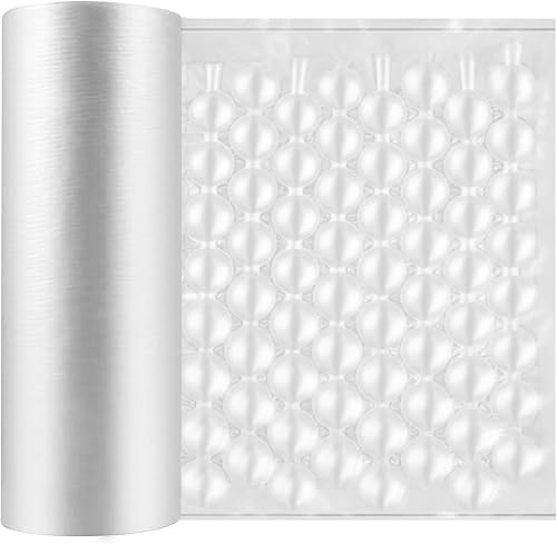 Happybuy Película de cojín de aire, película de bolsas de burbujas de almohada de aire de 984 pies de longitud, película de 16 pulgadas de ancho,