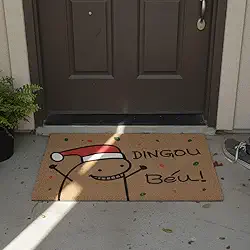 Natal Capacho Porta de Entrada Diversas Estampas e Tamanhos (70x30, Flork Natal)