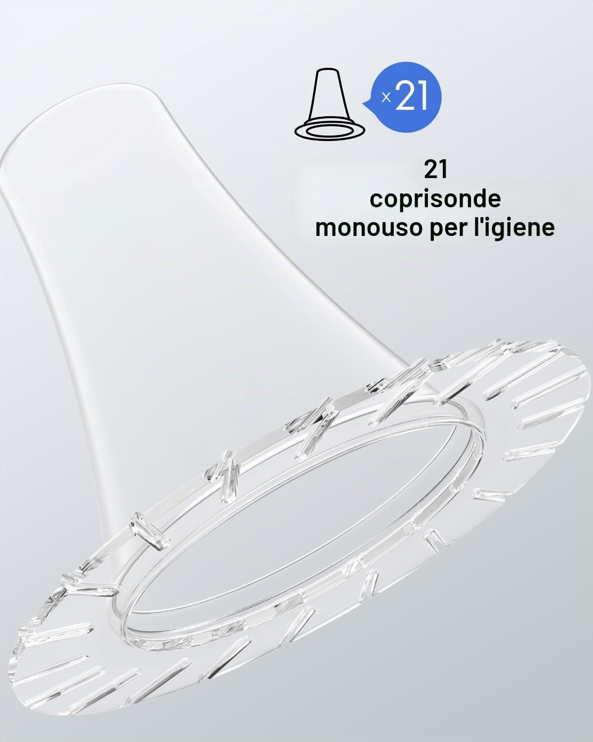 Femometer Termometro per la febbre per adulti e bambini, termometro per orecchie ad alta precisione, 30 memoria, allarme febbre a 3 colori, con 21 coperture monouso e scatola di immagazzinaggio