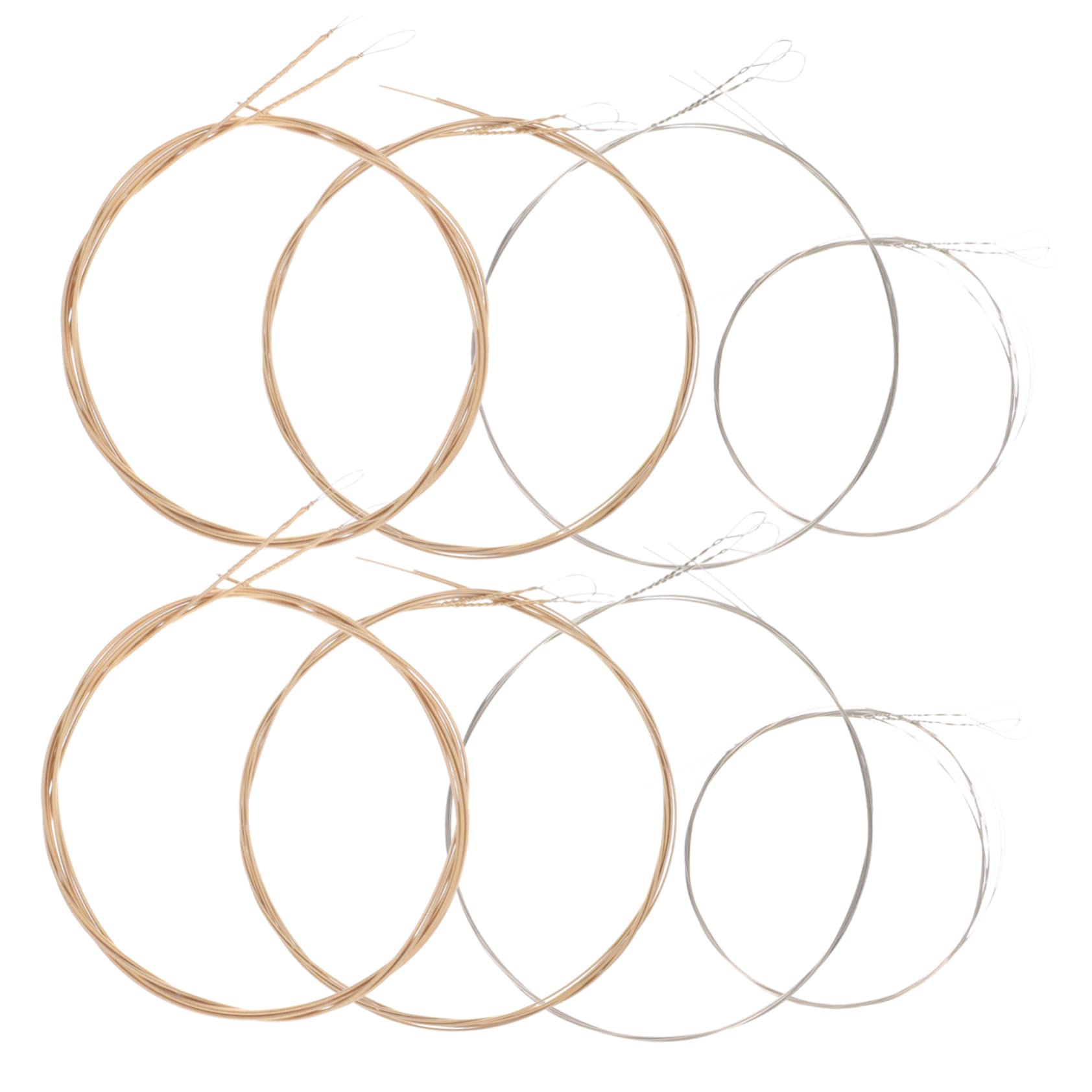 BESTonZON 12 String Acoustic Mandolin Strings Mandolin Replacement Iron Stainless Steel