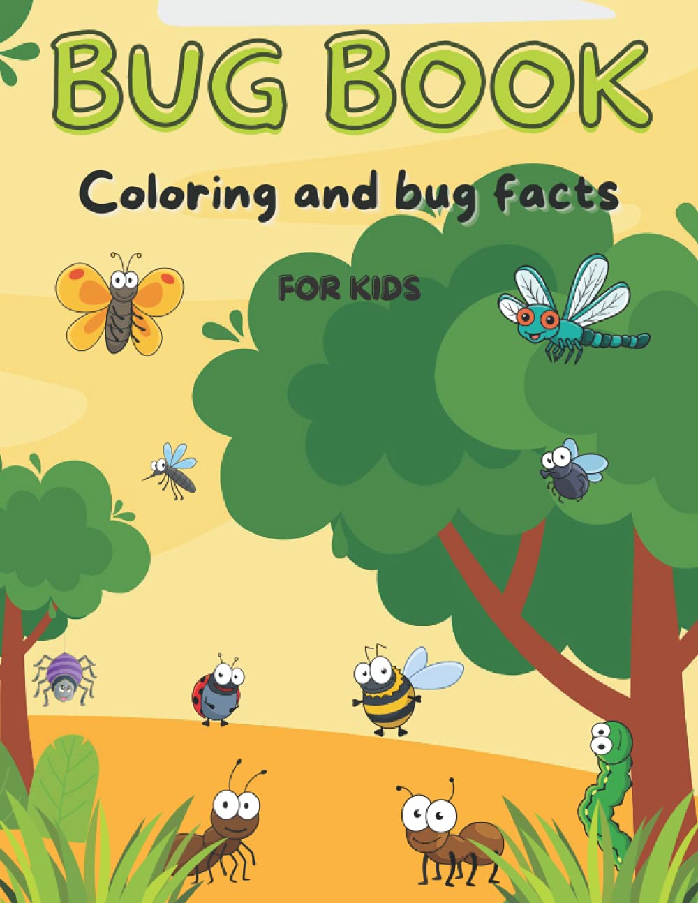Bug Coloring & Facts Book for kids: Awesome Bugs and Insects Coloring Book for Kids ages 4-8 | Coloring Fun and Awesome Facts about insects | Explore Nature | Cute Insect Collection