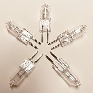 GWAYUANY 5Pcs Halogen Bulbs G6.35 12V 20W Halogen Tungsten Lamp G6.35 12V 35W Halogen Bulb G6.35 12V 100W Stage Light Bulb G6.35 12V 50W,Warm White 100W
