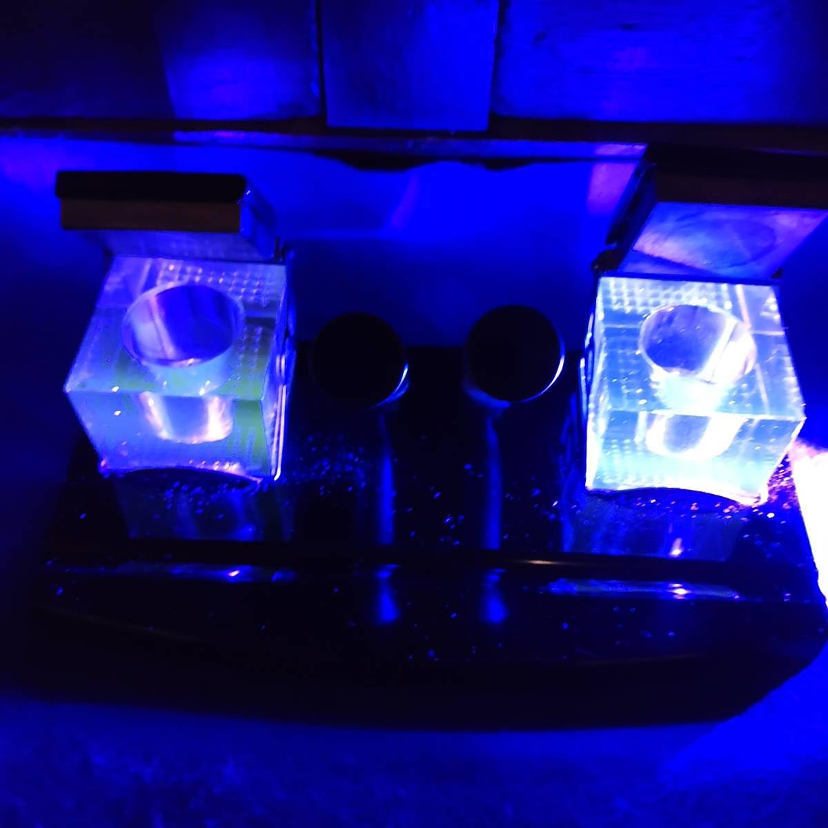 ウランガラス　ペン立て　筆立て　花瓶　昭和レトロ　ビンテージ ウランガラス ペン立て 筆立て 花瓶 昭和レトロ ビンテージ