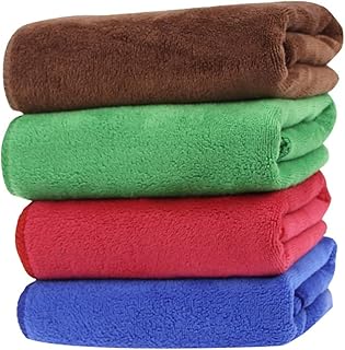VICASKY 4 Peças Toalha De Microfibra Pano De Microfibra Automotivo Detalhando Toalhas Azuis Toalha Espessada Toalha Verde Toalha De Carro Toalha Espessante De Carro Toalha De Lavagem De