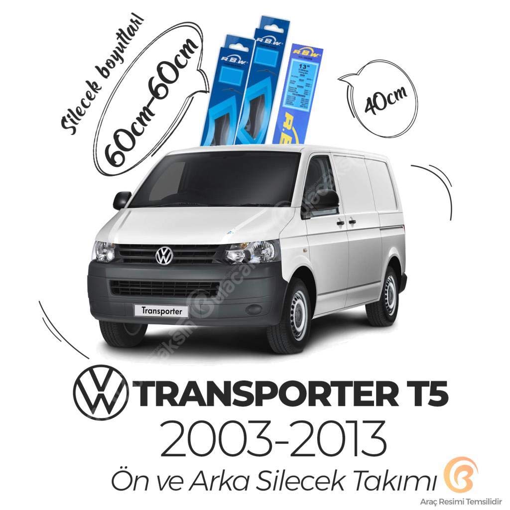 RBW Volkswagen Transporter T5 Ön Arka Silecek Seti (2003-2013)
