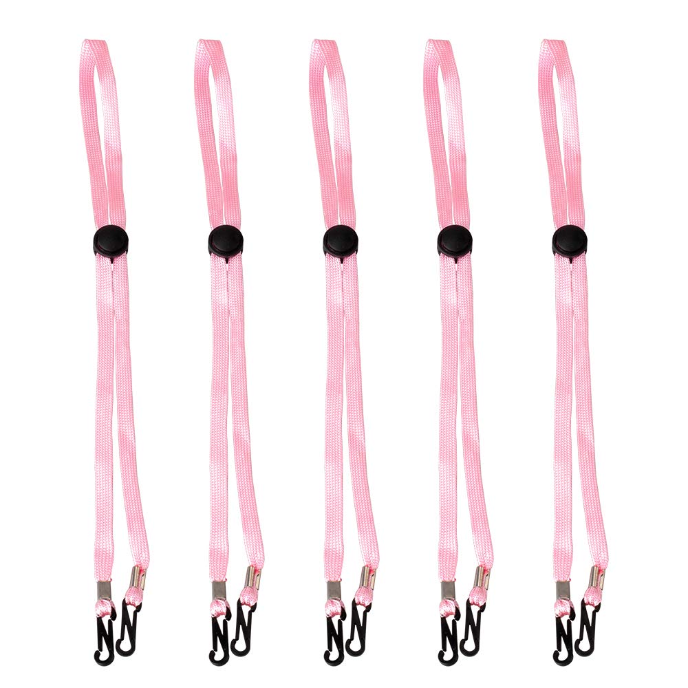 5 Pack Multicolor Mask Holder Adjustable Length Face Mask Lanyard, Handy & Convenient Safety Mask Holder Hanger Rest for Kids Women Men Senior Adults Comfortable