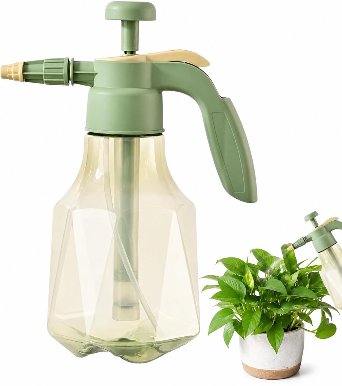 1.5 Litre Hand Held Pump Sprayer, Manual Pressure Spray Bottle with Adjustable Nozzle for Garden Plants, Lawn, Cleaning Solutions & Home Use-picture-22