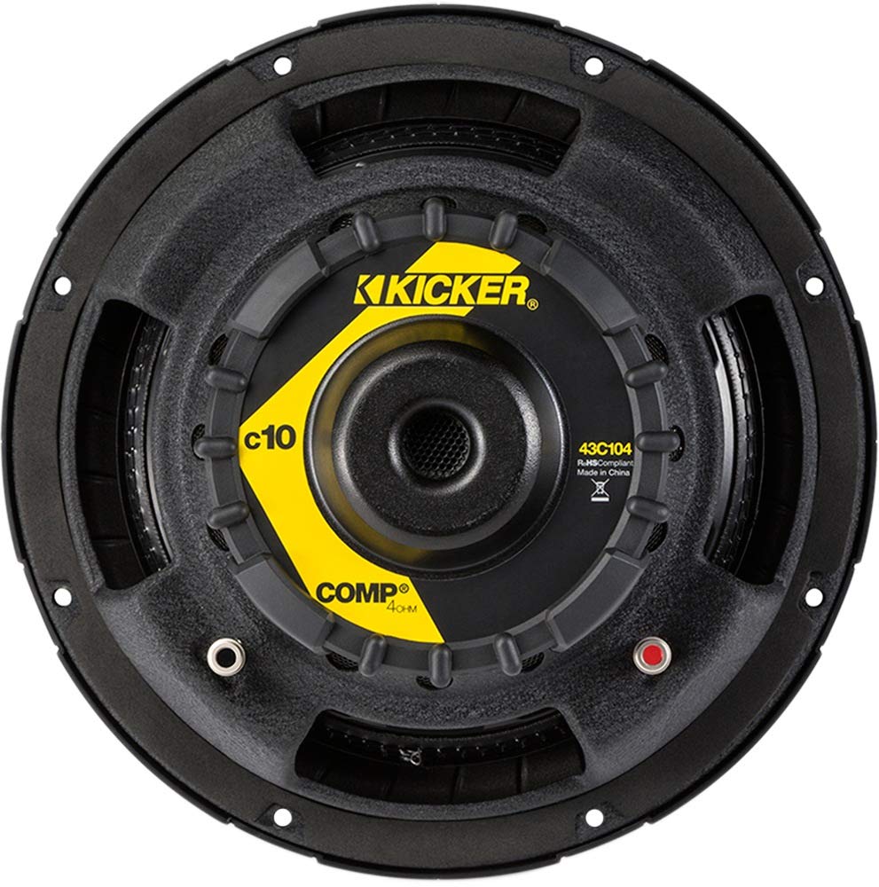 KICKER ウーファー 2個セット　10インチ KICKER キッカー 49L7TDF82 ウーハーBOX 下向き設置 20cm ウーファー