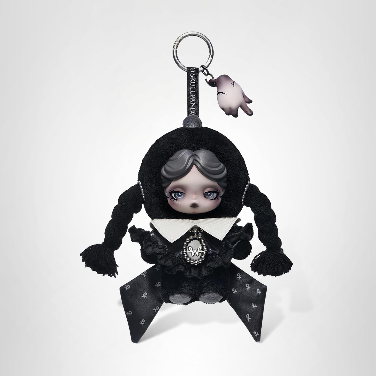 Amazon.com: POP MART SKULLPANDA × Wednesday Plush（Classic Dress 