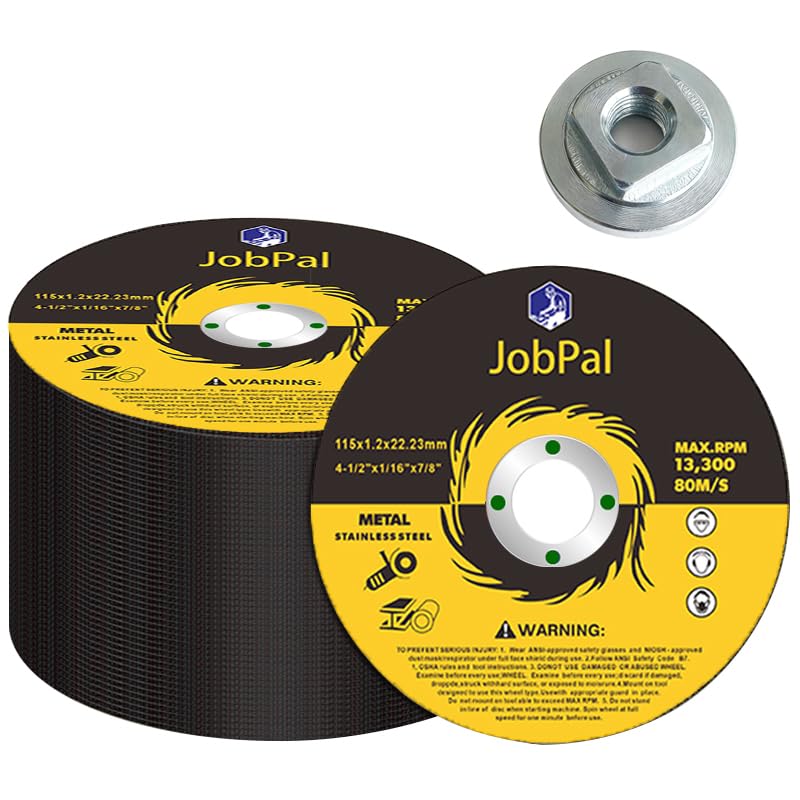 4 1/2" inch Metal Stainless Steel Cutting disc, 4.5" Angle Grinder Ultra-Thin Cutting Wheel, with Strong Cutting Effect Cutting disc one More nut (4.5in one More nut, 100)