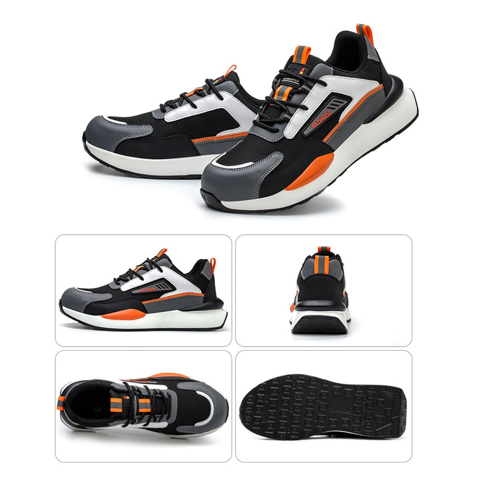 Scarpe Da Ginnastica Da Lavoro Da Uomo Punta/intersuola In - Foto 11