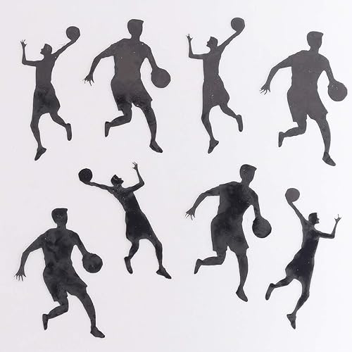 Miniatura 3 de Confeti jugador de baloncesto negro - 4 bolsas de media onza (2 onzas) #9404 Q02