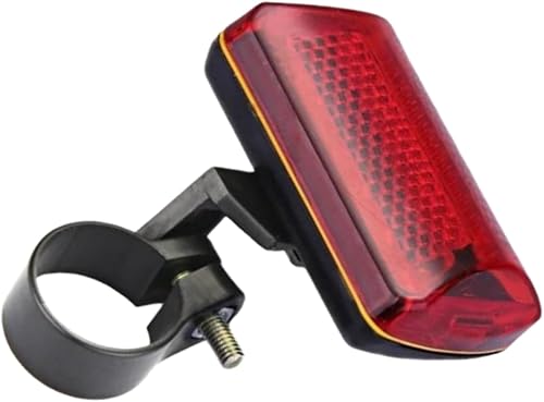 Luz trasera roja de la bicicleta de la bicicleta 5-LED de seguridad que destella el montaje AA con pilas