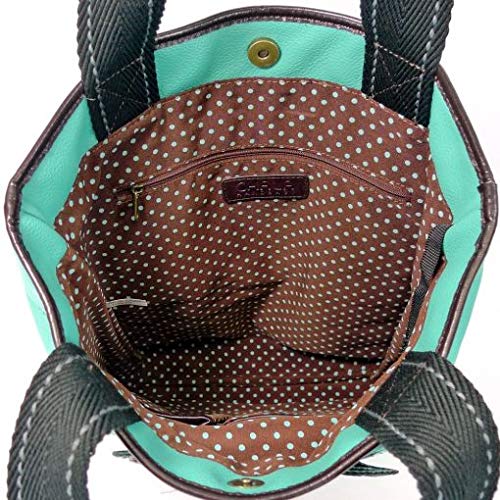 Chala Women's Black Bear Deluxe Everyday Tote,Teal,US4
