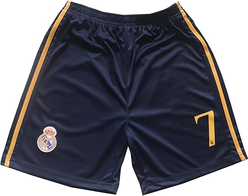 Miniatura 5 de Juego de calcetines cortos para niños de la marca New Vini Jr. No #7 Madrid Away Navy 20232024