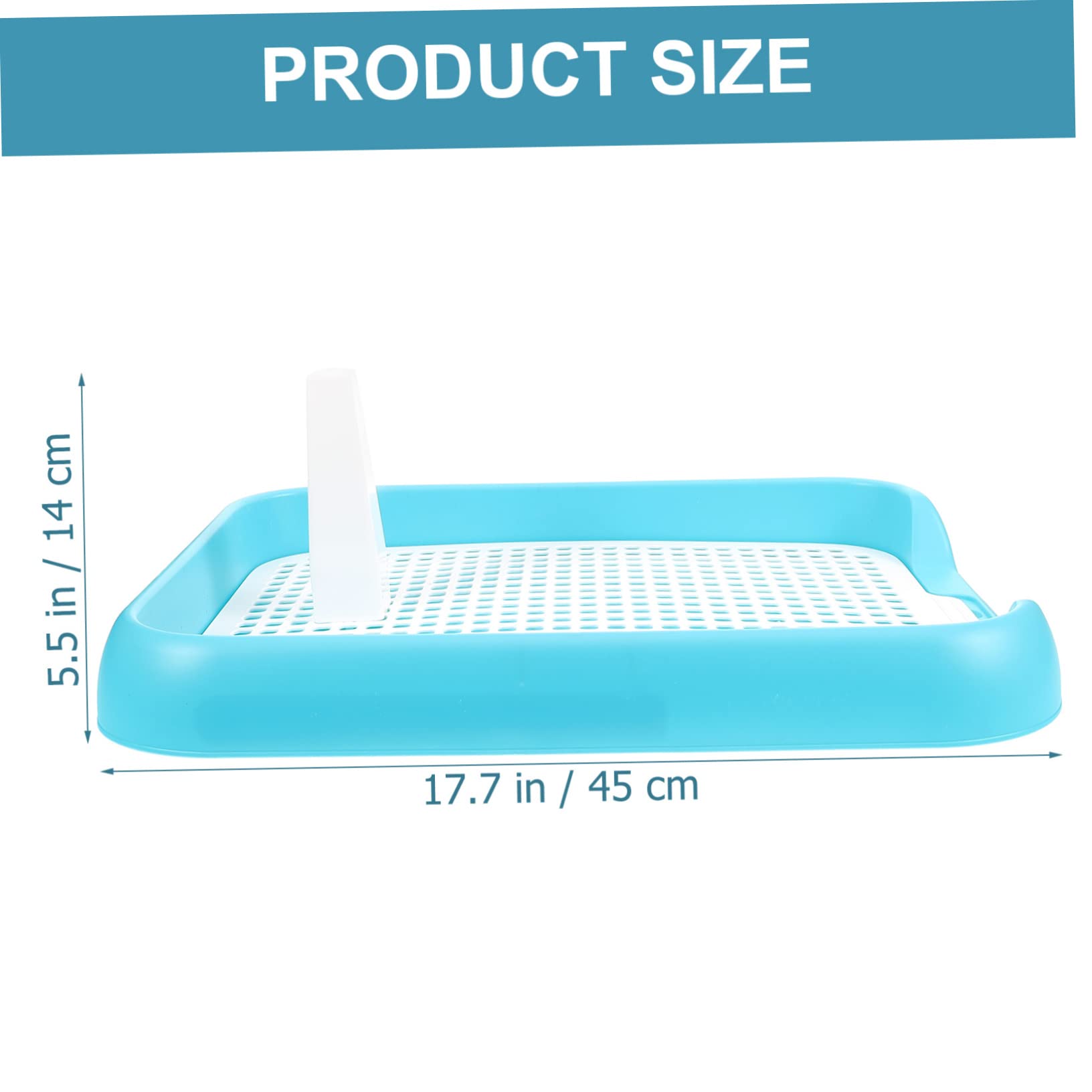 VANZACK Pet Puppy Litter Toilet Training Tray Indoor Dog Potty for Dogs Leak Design Slip Base Portable Office and Bathroom