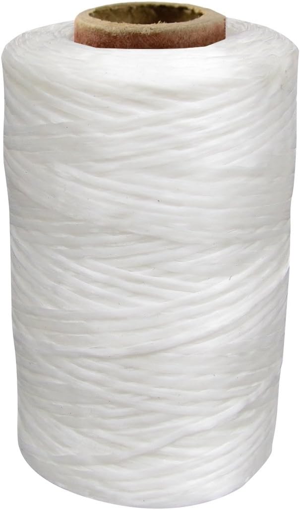Treasure Gurus 1 Single Spool White Sinew Waxed Beading Craft Poly Thread Artificial Wax Sinue