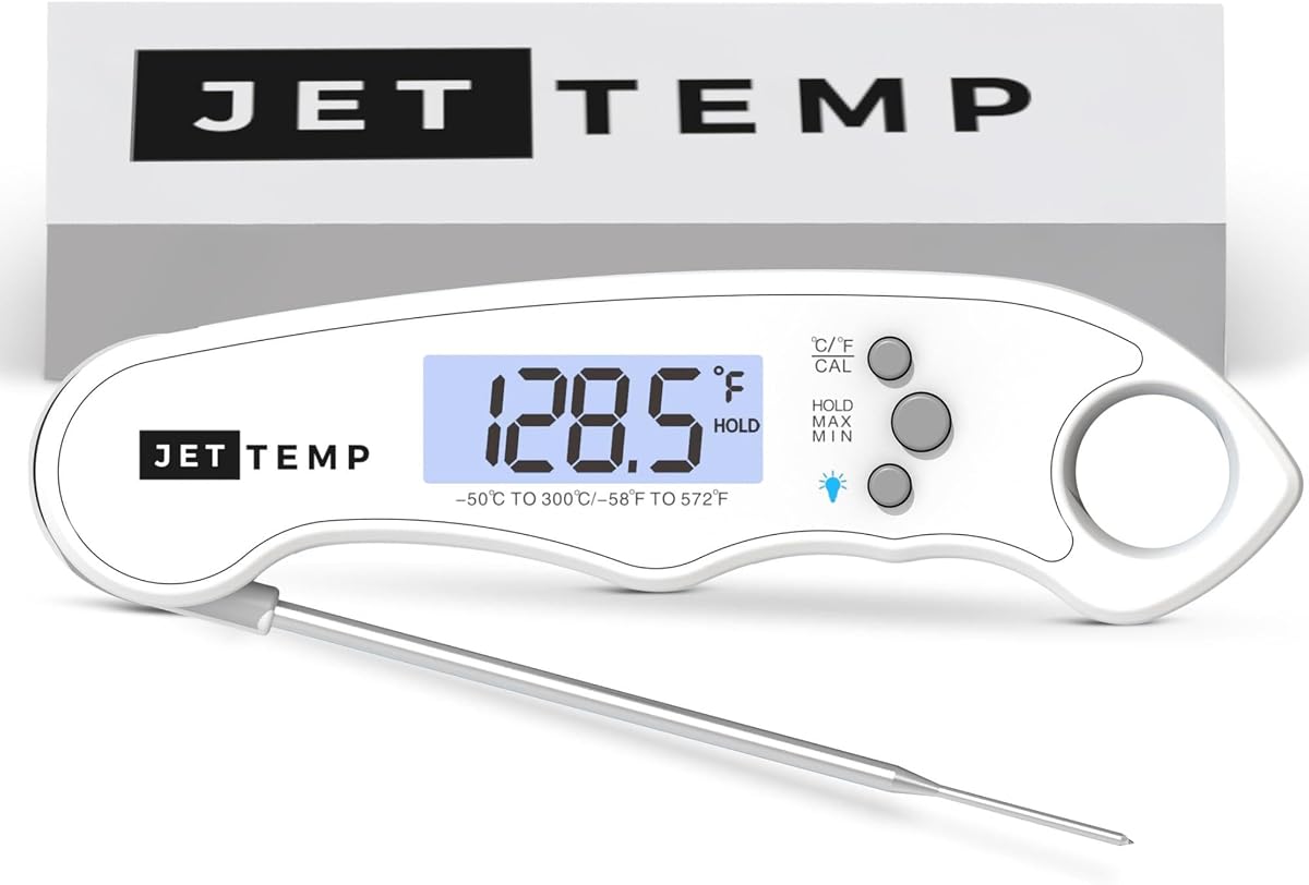 F1 Digital Meat Thermometer - Fast, Accurate, Waterproof - Great for Cooking, Grilling, Baking, Frying