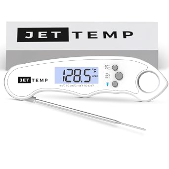 F1 Digital Meat Thermometer - Fast, Accurate, Waterproof - Great for Cooking, Grilling, Baking, Frying