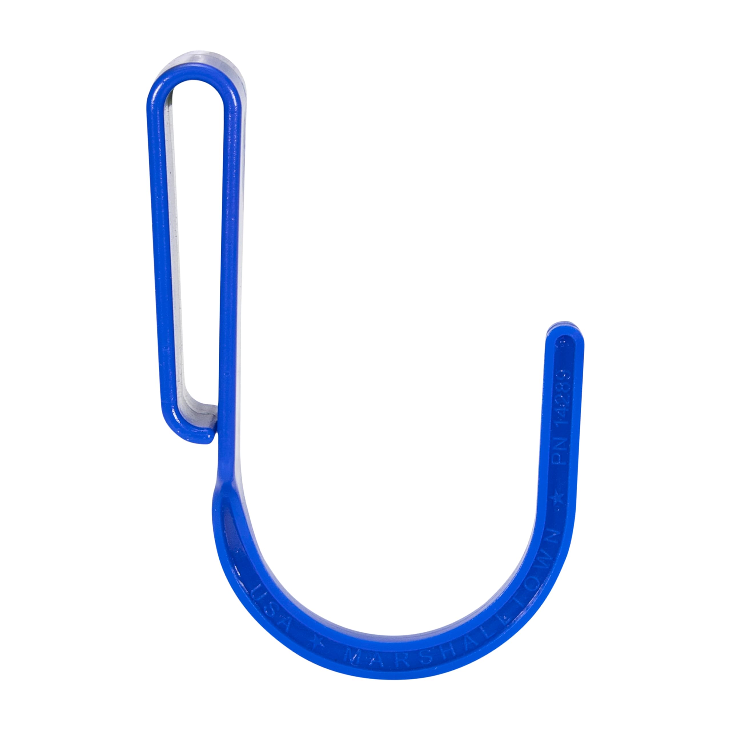 Gancio per utensili Marshalltown, gancio per fissare gli utensili alla cintura in plastica, blu