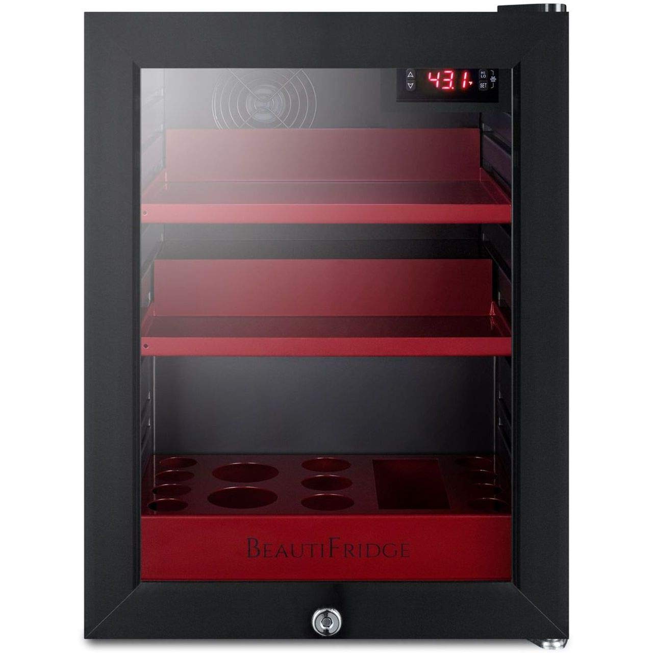 0.85 CU. FT. Compact Cosmetics MINI Fridge in Black Without Freezer on Fridge.com