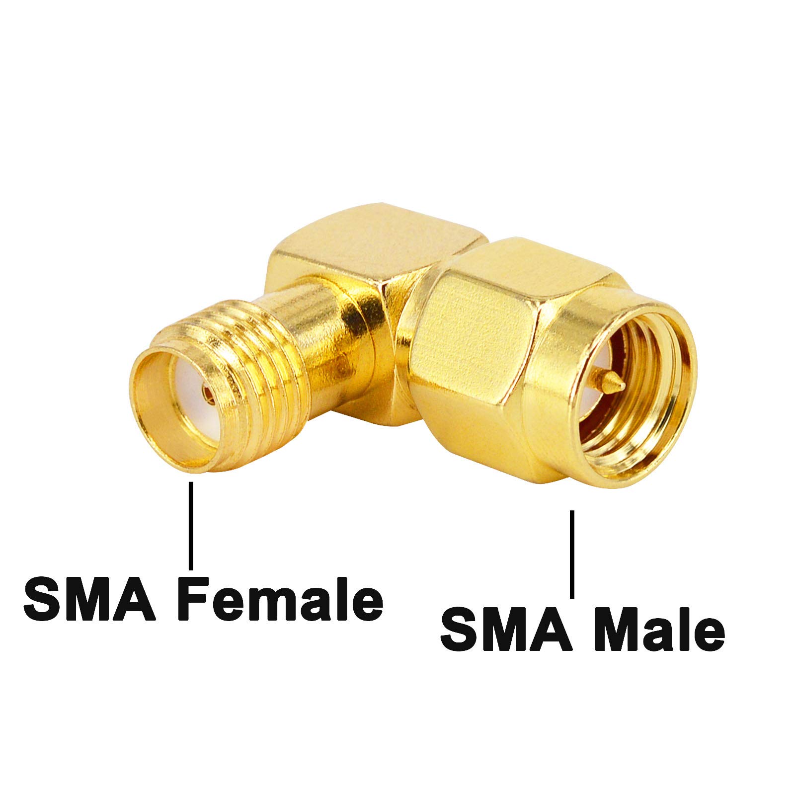 TUOLNK SMA To RP-SMA Coaxial Connector Kit 4 PCS RF Adapter For WiFi /4G LTE Antenna, Router,Goggles FPV Drone Signal Booster