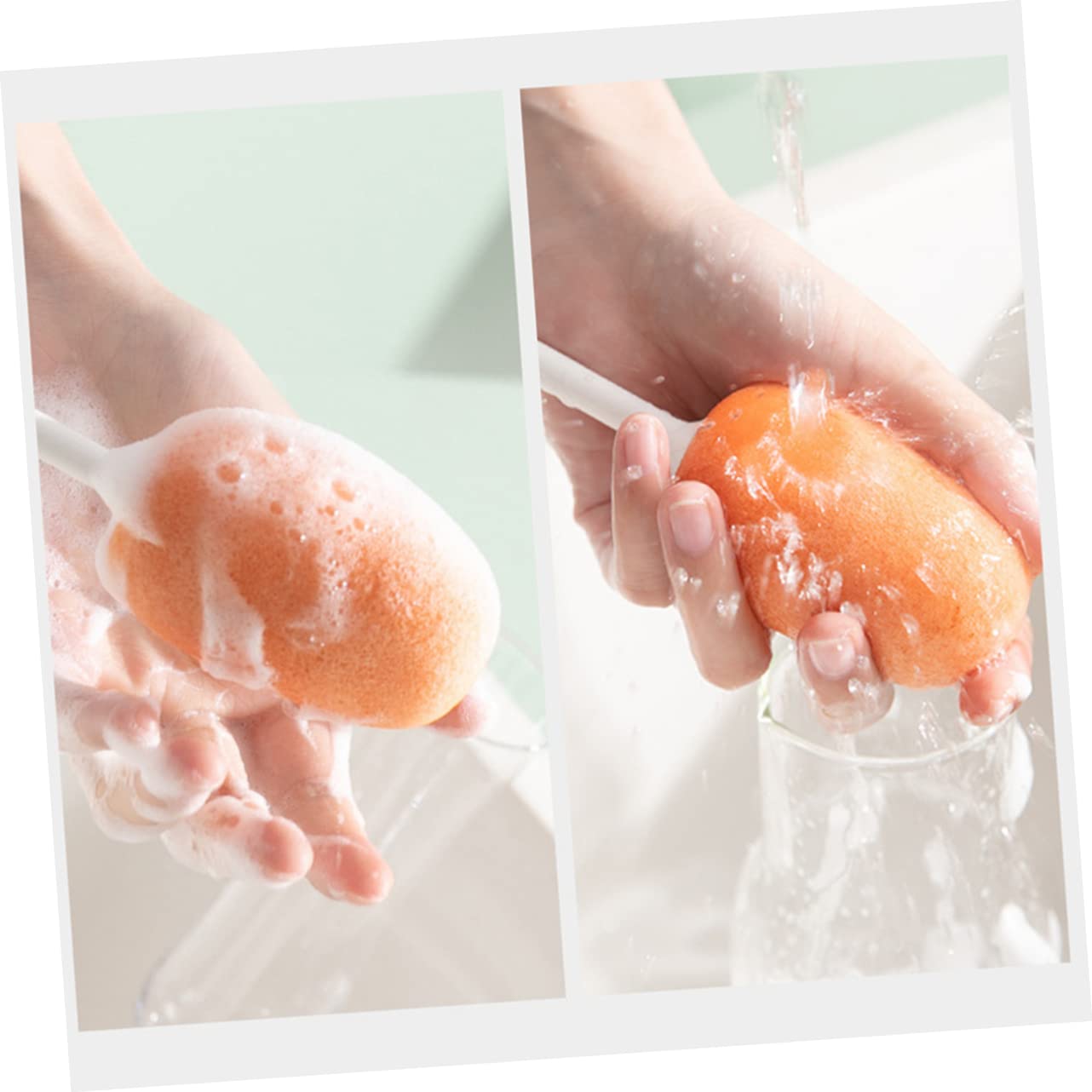 FRCOLOR 3piezas Esponja Limpiadora De Biberones Mango Cepillo para Decantadores y Botellas para Bebés y Esquinas Muertas y