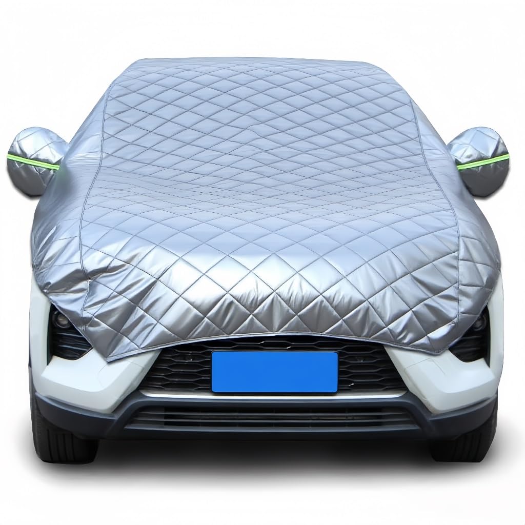 Bâche Voiture Extérieur Anti Grêle pour Toyota Yaris Hybrid 2014-2025,Housse Auto Épaissie Imperméable Résistante Robuste au Vent et à la Neige Anti UV Soleil Anti Rayure abri Voiture