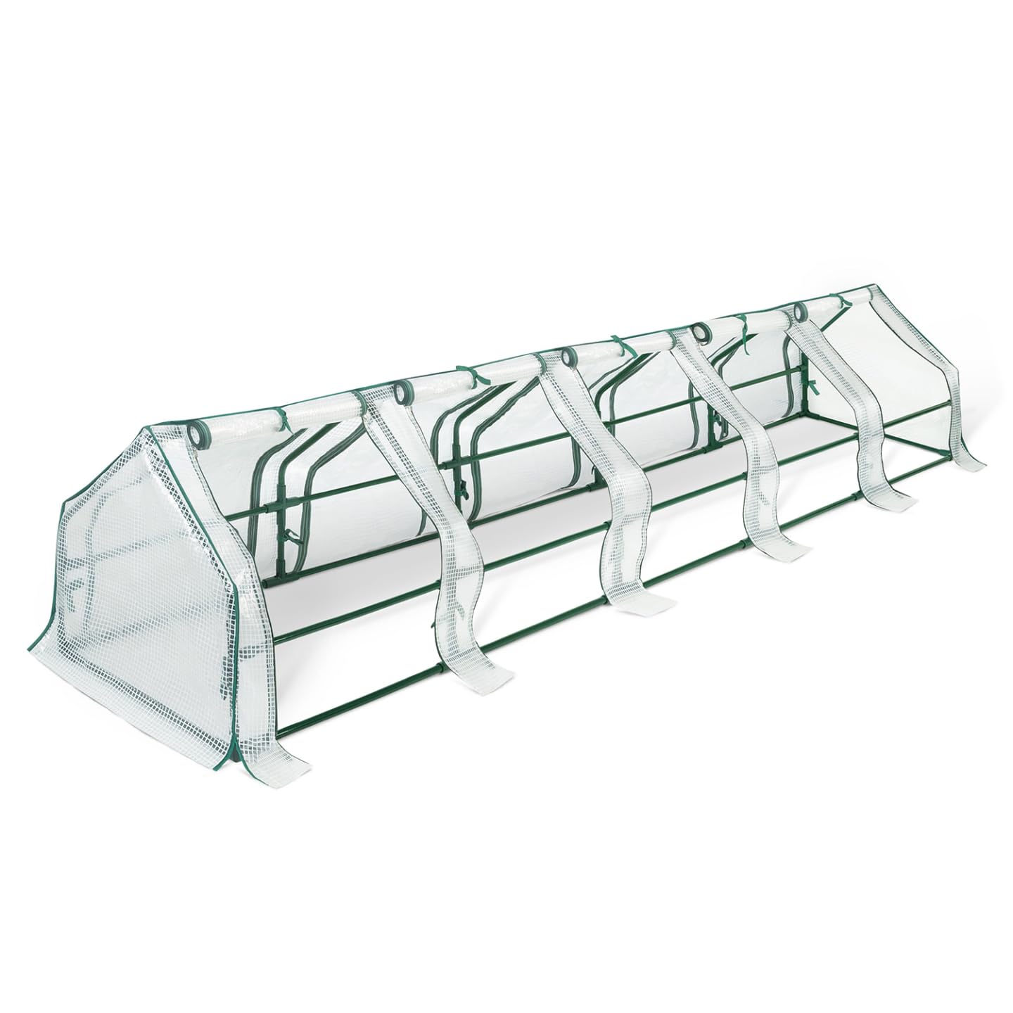 IDMarket - Serre châssis de Jardin spéciale forçage L. 300 CM Blanche