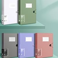 Vista 8 de Carpeta de archivos, 2 unidades, tamaño A4, carpeta de archivos de varias capas, carpeta de clasificación y organización de hojas sueltas, carpeta