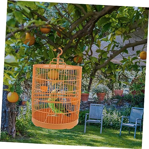 Cage à oiseaux suspendue ronde plastique pour petits animaux hamsters perruches - 5