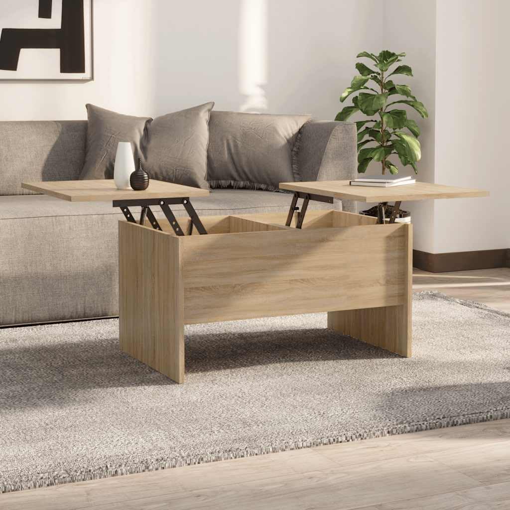 vidaXL Sturdy Modern Coffee Table, Rectangular Shape, Chic Living Room, Compact Style, Multi-Purpose Surface