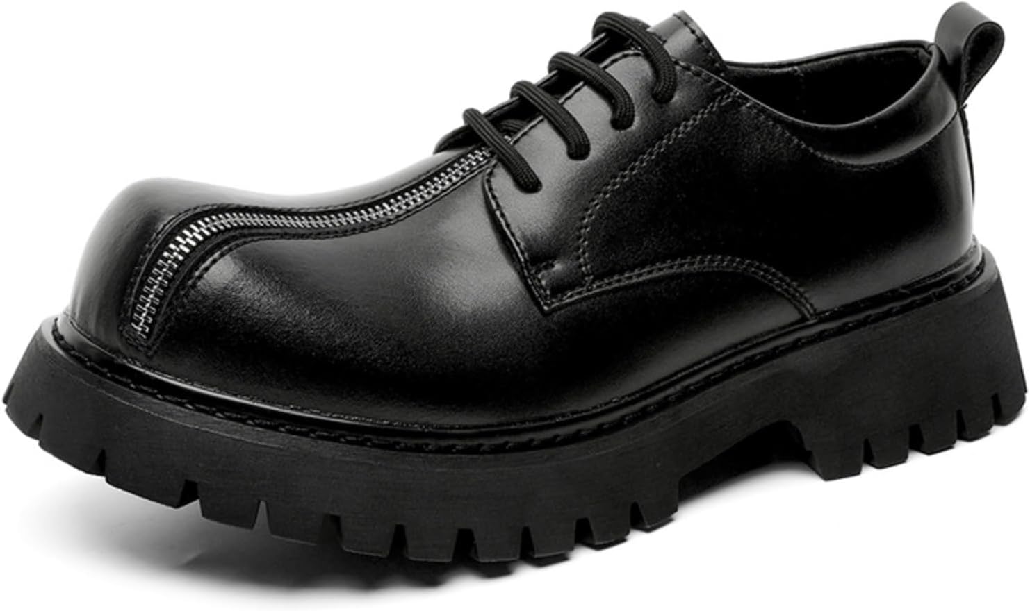 Men's Chunky - Sole Leather Dress Shoes, Trendy Formal - Casual Footwear - Perfect for Office Days, Weekend Hangouts & Daily Wear